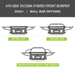 4thGenTacomaHybridFrontBumperBullBarOptions.webp